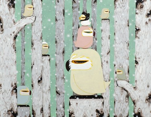 HAN Choong seok | Relationship Practice | Acrylic on Korean cotton | 116.8 x 91 cm | 2026