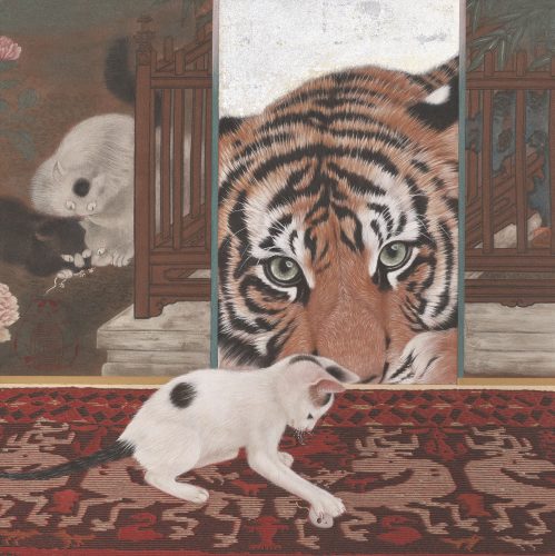 Pei Yi CHEN | Always by your side | Natural mineral pigments and ink on paper | 41 x 41 cm | 2026