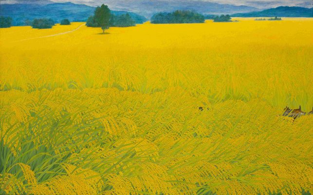 Chiang Po HONG | Prosperous Harvest | Pigment on Silk | 116.5 x 72.5 cm | 2025