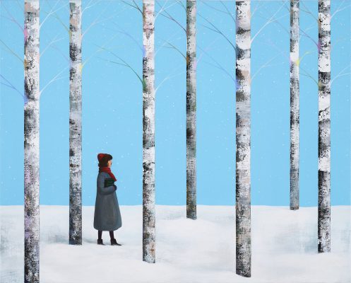 安昭映｜Morning Walk#1｜Acrylic on canvas ｜ 100 x 80 公分 ｜ 2025