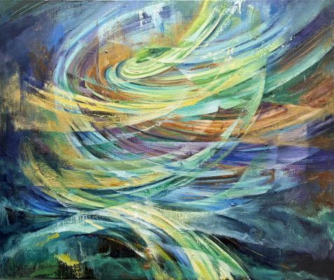 吳怡蒨 | 流動 | 油畫 | 60.5×72.5公分 | 2025