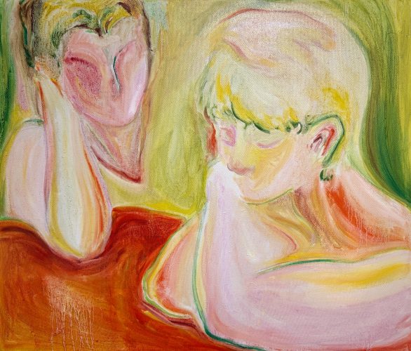 臺中市大墩文化中心Taichung City Dadun Cultural Center_顏子耘Tzuyun YEN_迎風Mine or Yours_油畫、畫布oil on canvas_45.5×53cm_2025 - YuHan CHEN