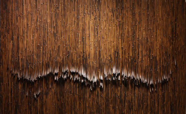 尚畫廊Gallery Sun＿楊柏林 Polin Yang＿上帝的微笑 God's Smile＿竹Bamboo＿ 244x150x13cm＿2024 - Sunny Chou