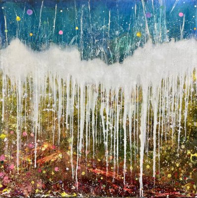 99°藝術中心_Kai Hsing HUANG 黃楷馨_Pure 純_Mixed media 複合媒材_120×120 cm_2026 - 99度藝術中心