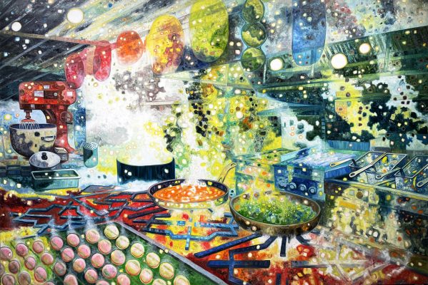 雷相_大岩奧斯卡Oscar Oiwa_油畫彩繪於畫布Oil painting canvas 227 x 330 cm