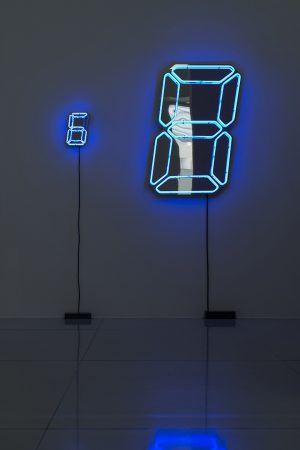 澡堂畫廊_Tatsuo Miyajima_Counter me on No.7 (Blue)